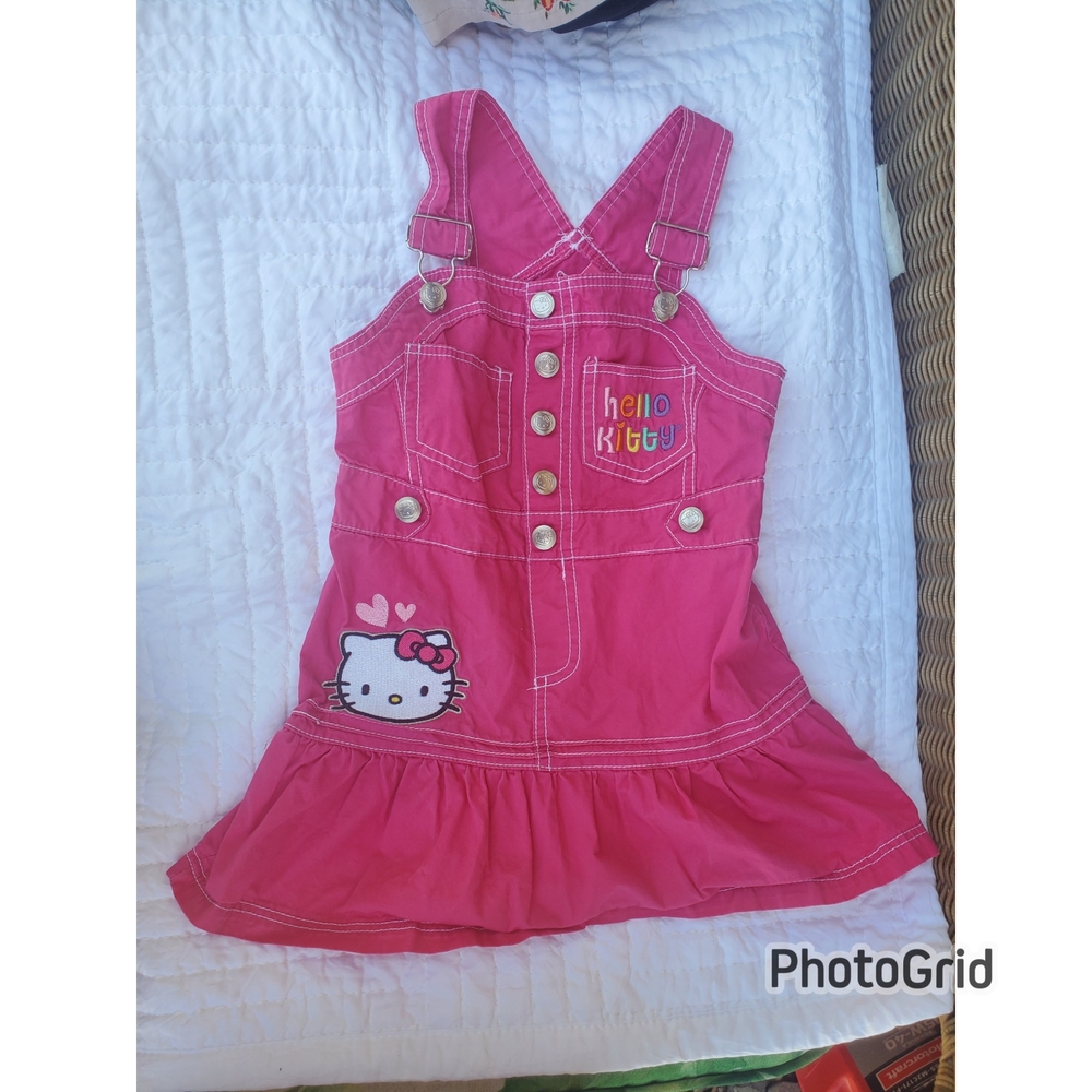 Hello Kitty Pink Jumper Overall Dress